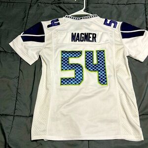 Seattle Seahawks Jersey Womens SZ M White 24 Marshawn Lynch Nike On Field Nfl